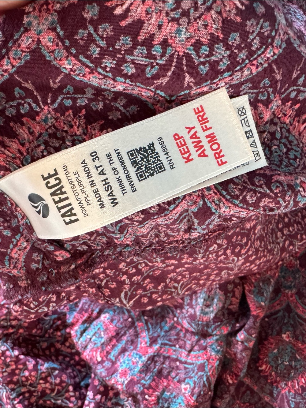 Fat Face Boho Longsleeve Maxi Dress 10 - Picture 15 of 16